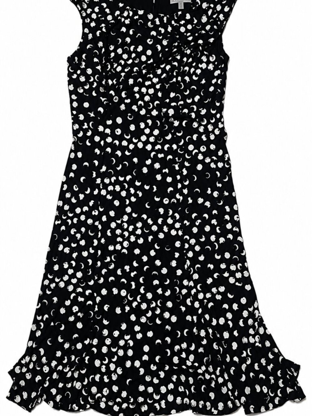 Laura Petites Navy & White Print Dress – Size 4 Petite